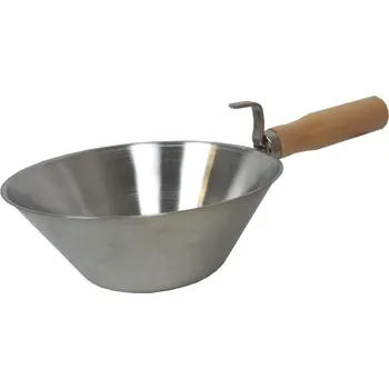 Zednická naběračka Toptrade Profi Tools Toptrade Naběračka s rukojetí 18cm nerez 105172