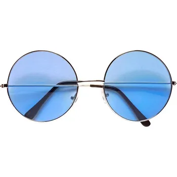 Karnevalový doplněk Brýle - barevná skla větší Barva: Modrá