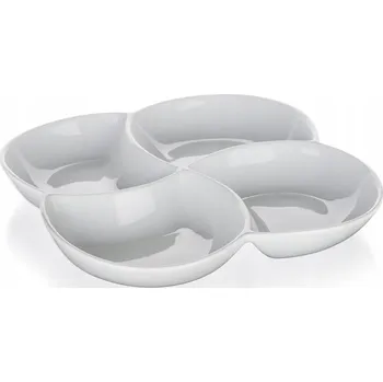 MISKA SALÁTOVÁ MÍSA TALÍŘ DĚLENÝ NA SVAČINY DIPY na ovoce jídlo talíř