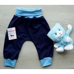 AMÁLKA Bavlněné rostoucí kalhoty, modré Velikost: 104