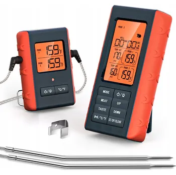 Kuchyňský teploměr Bezdrátový teploměr na maso se 2 sondami pro