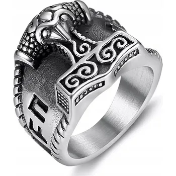 Prsten PRSTEN PEČETNÍ Vikingové KLADIVO THORA Mjolnir 147