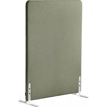 Paraván Paraván ZONE, 1360x1000x46 mm, potah Rivet, bílé nohy, zelenomodrá