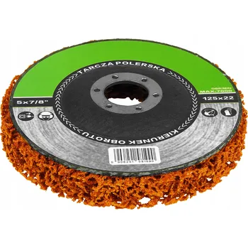 Brusný kotouč BRUSNÝ KOTOUČ BRUSNÝ KOTOUČ 125 PRO ODSTRAŇOVÁNÍ RZI, NETKANÁ TEXTILIE