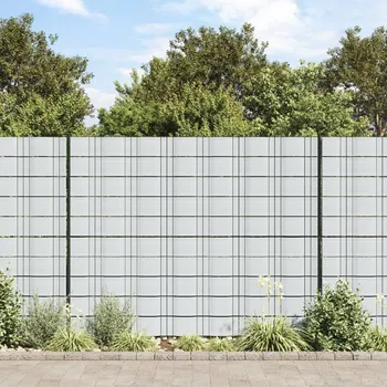 Plot zahrada-XL Zahradní zástěny 10 ks světle šedé 252,5 x 19 cm PVC 4005544