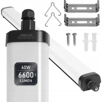 Stojací lampa LED Panelové Světlo Lampa do Garáže Dílny Zářivka 60W 120 cm