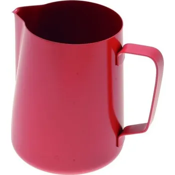 Šlehač mléka Džezva na zpěnění mléka 1 l teflonová červená