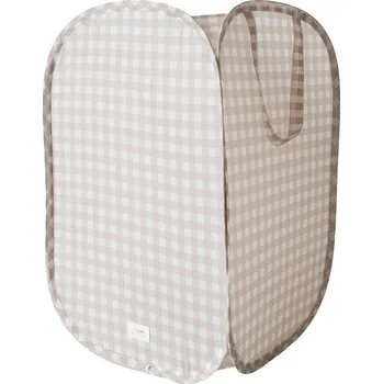 Úložný box 3 SPROUTS Skládací úložný koš Recycled Gingham Beige