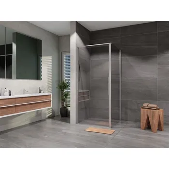 Sprchový kout obdélník otevírací jednokřídlý Tadao 800x900, chrom, čiré sklo