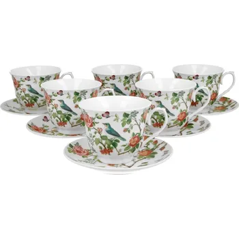 Duo Šálek Ptáčci na větvi porcelánový 250 ml 6 ks