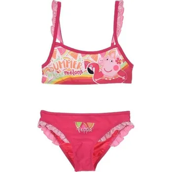 Dámské plavky Plavky PEPPA PIG dvoudílné > varianta 1752 malinové > velikost 98