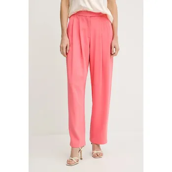 Dámské kalhoty Kalhoty Pinko dámské, růžová barva, high waist, 103235 A213 103235.A213 38X, vel. 42