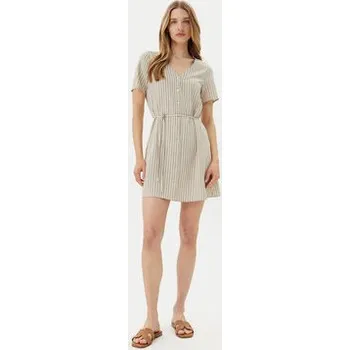 Dámské šaty Vero Moda Letní šaty Mymilo 10322976 Béžová Loose Fit S