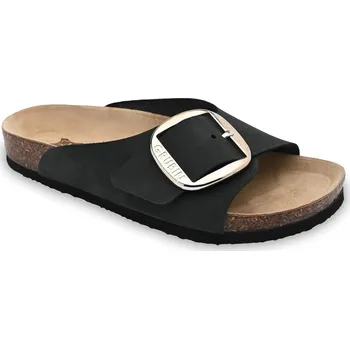 Dámská zdravotní obuv Grubin zdravotní dámská kožená obuv pantofle Sicilija pantofle černá 0613610 Velikost obuvi: 41, Barva obuvi: Černá