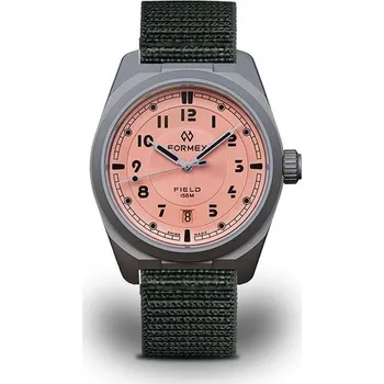 Hodinky Formex Field Automatic Gen 2 Coho Salmon Nylon-Velcro Khaki Green 0660.1.6555.877 + 5 let záruka a dárek ZDARMA