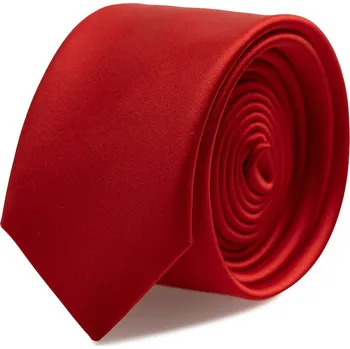 Kravata Kravata XL s kapesníčkem Brinkleys - červená provedení: kravata Classic - prodloužená délka