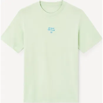 Pánské tričko Celio Bavlněné tričko Jeword 1148602 Zelená S