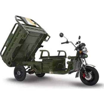Elektrotříkolka Gelis Elektrická nákladní tříkolka RIDER C06 (1000W, rychlost max. 25km/h) Barva: Zelená