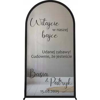 Svatební dekorace Svatební hostina dekorace Samolepky svatební zrcadlo sklo Jména + Datum