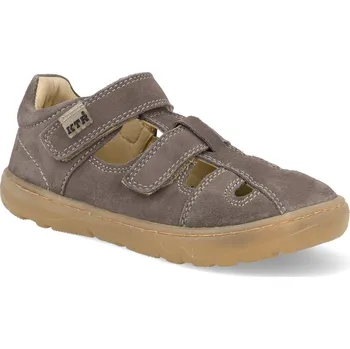 Dívčí sandály Barefoot dětské sandály KTR - Keny karamel hnědé Velikost: 28