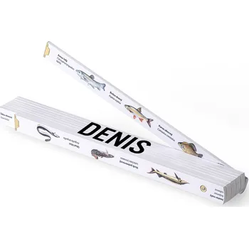 metr Metrie | Block-52 Skládací metr pro rybáře 2m, se jménem Denis