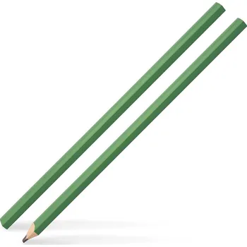 Grafitová tužka Metrie | 341206 Tesařská tužka, zelená | černá tuha 5B | 240 mm