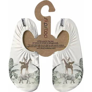 Dívčí obuv Barefoot boty do vody Slipstop - Jumanji bílé Velikost: 27/29