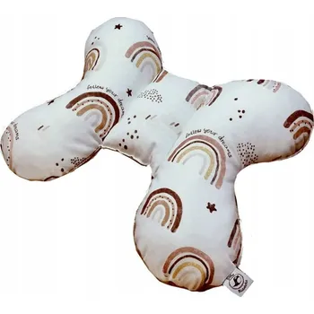 Polštář Protišokový Polštář Sroka Białoboka motýlem, bílý, Magpie