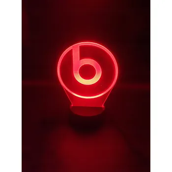 Lampička Led lampička Beats Audio Dálkový Ovladač Jméno Dedikace