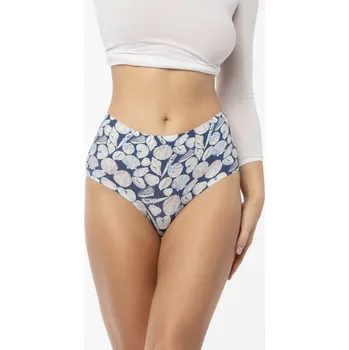 Dámské oblečení Kalhotky Shells Simple Maxi modro-bílé - Julimex L