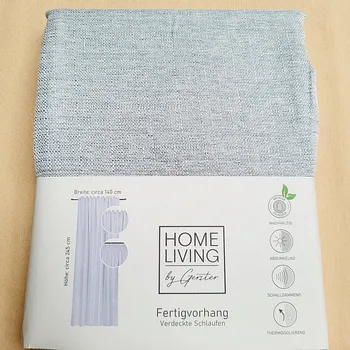 Závěs GERSTER Luxusní hotový závěs HOME LIVING šedomodrá 140 x 245 cm