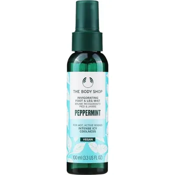Kosmetika na nohy The Body Shop Povzbuzující sprej na nohy Peppermint (Invigorating Foot & Leg Mist) 100 ml + 2 měsíce na vrácení zboží