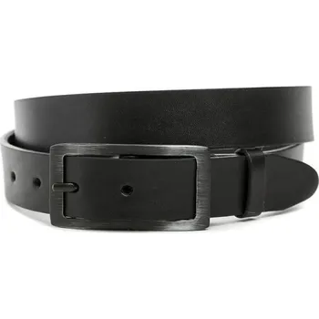 Opasek Black Hand 132-98 černý kožený opasek šíře 28 mm 90 + DÁREK