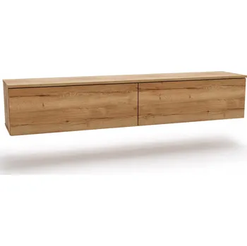 Komoda TV stolek NICOLE závěsný/stojící bezúchytková komoda 160 cm dub craft