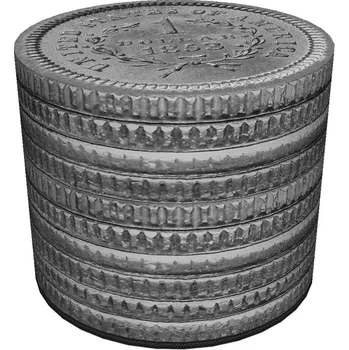 Taburet Kulatá dekorativní taburet - MONETY