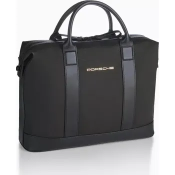 Sportovní taška PORSCHE Business bag Heritage manažérská aktovka se zlatým logem (Moderní obchodní taška od Porsche s prostornou hlavní přihrádkou a obousměrným zipem)