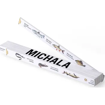 metr Metrie | Block-52 Skládací metr pro rybáře 2m, se jménem Michala