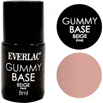 Přípravek na nehty RUBER BASE BEIGE PINK podkladový lak pro hybridní manikúru