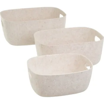 Úložný box Látkové košíky v sadě 3 ks 36x28x16 cm – Casa Selección ID_1757878
