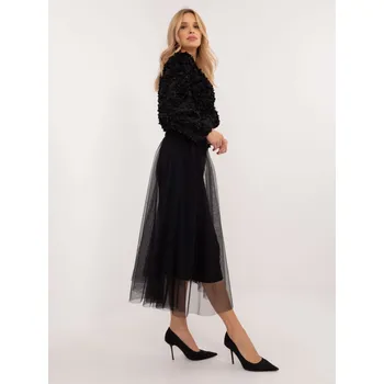 Dámská sukně Elegantní černá midi sukně DHJ-