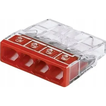 Svorka WAGO 4x2,5 (4x1,5) 10 Ks 2273-204 červené balení