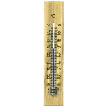Domácí teploměr SCHNEIDER Teploměr pokojový/venkovní dřevo 18x3,5cm PICOLO