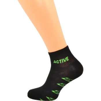 Pánské ponožky Gapo Pánské kotníkové ponožky Active tmavý 1. Velikost: 11-12 (EU 47-48), 2. Barva: Černá