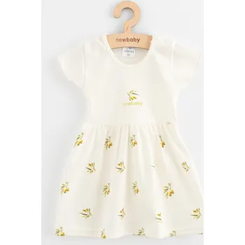 Kojenecké šaty NEW BABY Kojenecké šaty z organické bavlny s krátkým rukávem New Baby Olivy vel. 74