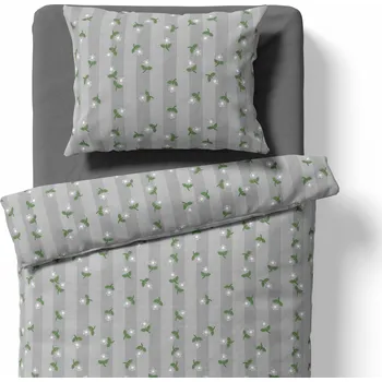 Povlečení Lamatex Povlečení pro dospělé – prodloužené – Damašek – pruh – zelená