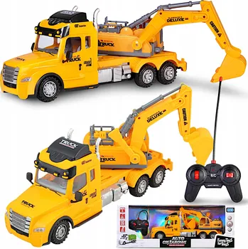 autíčko Bagr 35 cm s ovladačem Světla Zvuk FunnyToysForBoys