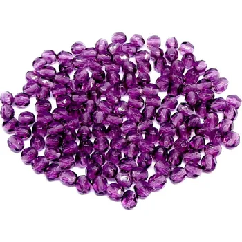 Dětské navlékací korálky CZ Broušené korálky, 4mm, barva 20060 - 30ks