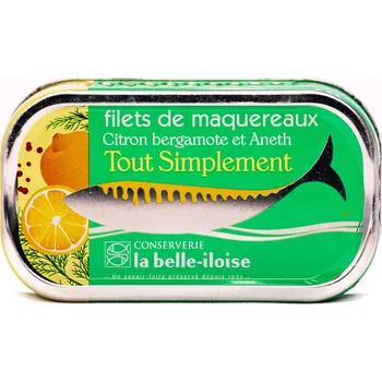 konzervovaná ryba Makrela s omáčkou z bergamotu a kopru 118 g