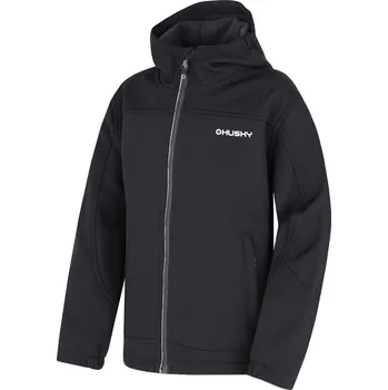 Chlapecké oblečení Husky Dětská softshell bunda Simbo K 122-128, black