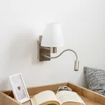 Brilagi - LED Nástěnná lampa NUBILA 1xE27/25W/230V + LED/3W chrom/bílá